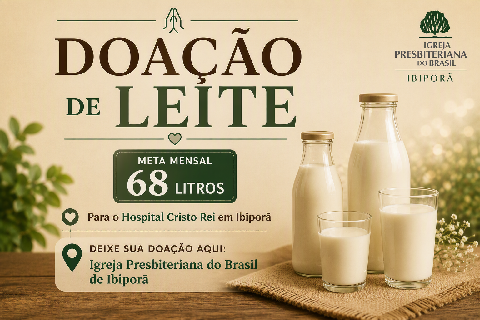 Doação de Leite - Mensal